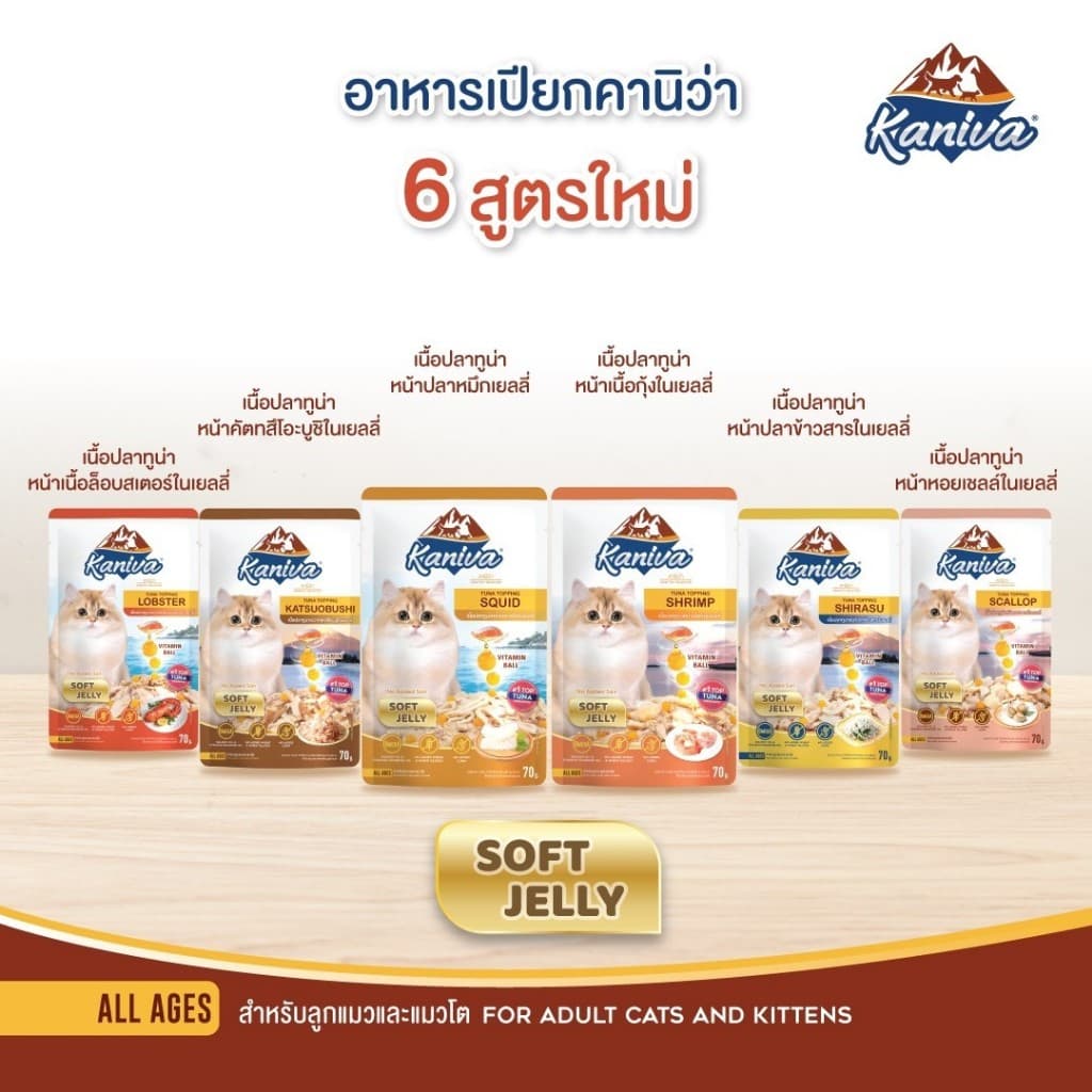 Kaniva อาหารเปียกแมวชนิดซอง 70g. รูปที่ 2