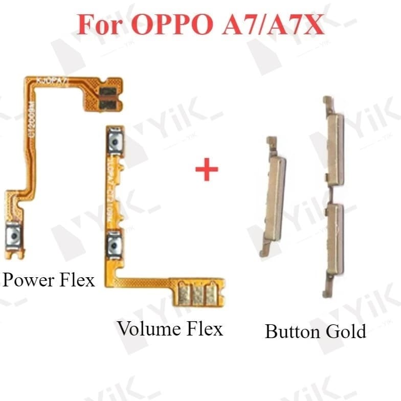 การจัดส่งสินค้า 24H เปิดปุ่มปรับระดับเสียง flex สําหรับ OPPO A7 AX7 CPH1901 CPH1903 CPH1905 สายริบบิ้นปุ่มด้านข้าง รูปที่ 8