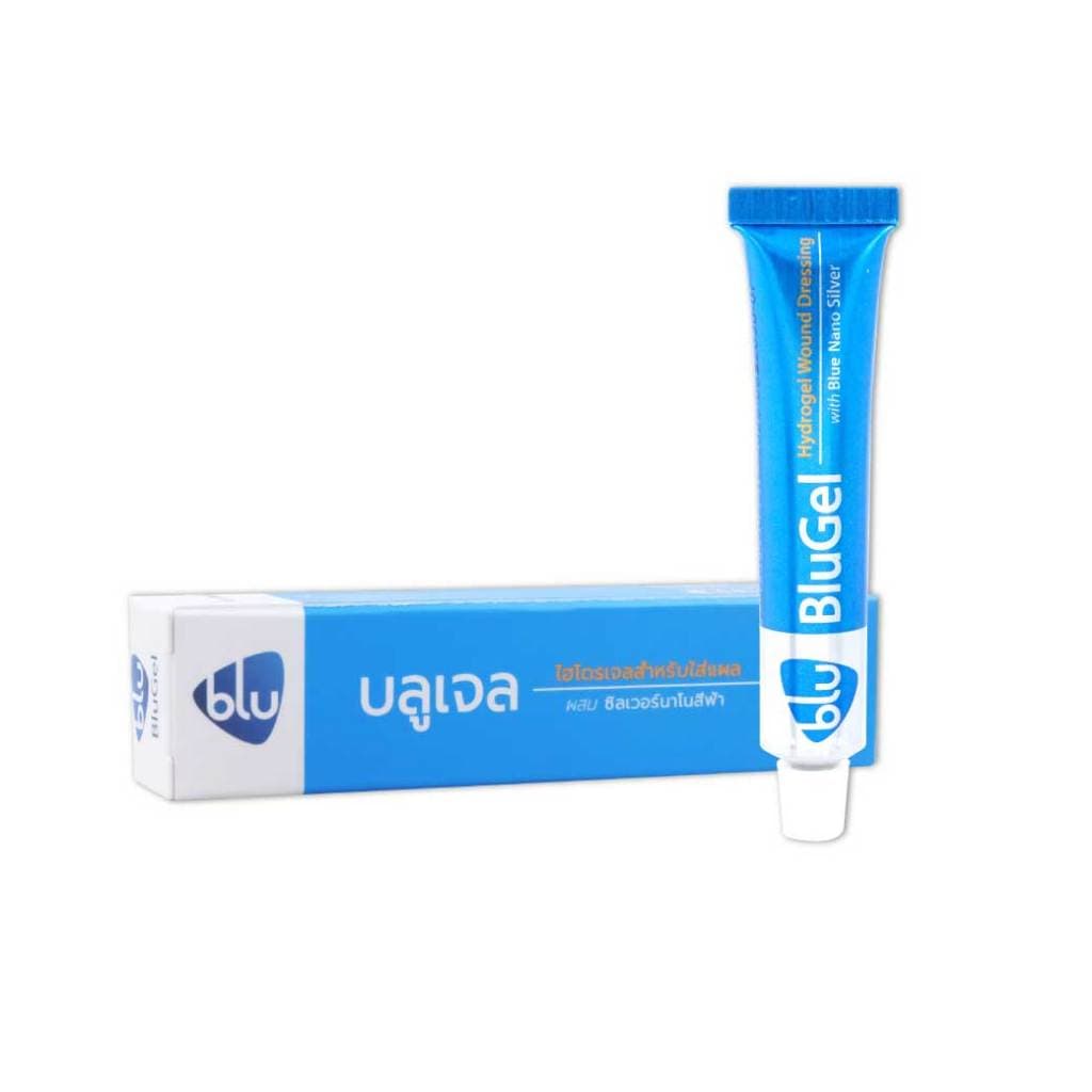BLUGel Hydrogel Wound Dressing 15g. บลูเจล ไฮโดรเจลสำหรับใส่แผล ผสม ซิลเวอร์นาโนสีฟ้า รูปที่ 3