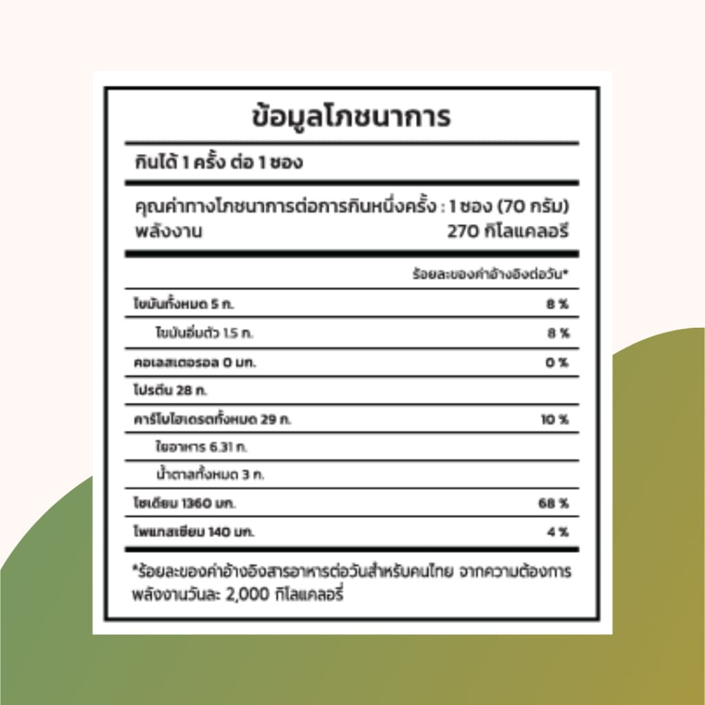บะหมี่เส้นโปรตีนสูงกึ่งสำเร็จรูป โปรตีนพืช 27-28กรัม อร่อยมาก พลัสไฟเบอร์ อบ ไม่ทอด เส้นใส่ใจ รูปที่ 4