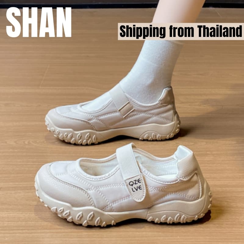 จัดส่งจากกรุงเทพฯ - รองเท้ากีฬาผู้หญิง รองเท้าแตะผู้หญิงระบายอากาศ รองเท้าลำลองทรงแมรี่เจน รายละเอียดสินค้า รูปที่ 1