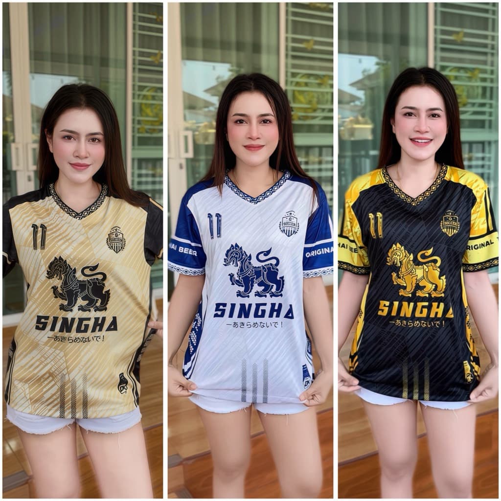 เสื้อบอลSingha FC N.11 ขนาด M-6XL ขนาด38-52นิ้ว ดีไซน์โดดเด่น รูปที่ 8