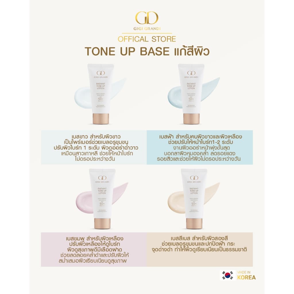 GIGI GRANDI Radiant Tone Up Lotion SPF50+ PA++++ 50 ml. รูปที่ 4