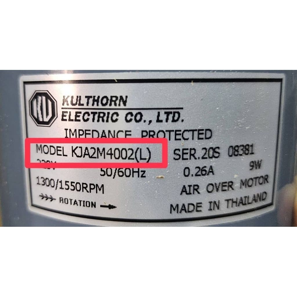 มอเตอร์ตู้แช่ ตู้เย็น อะไหล่ กุลธร 9W. KJA2M4002​ KJA2M4002 ของแท้​ รุ่นขายึดล่าง​ และ รุ่นขายึดด้านข้าง รูปที่ 4