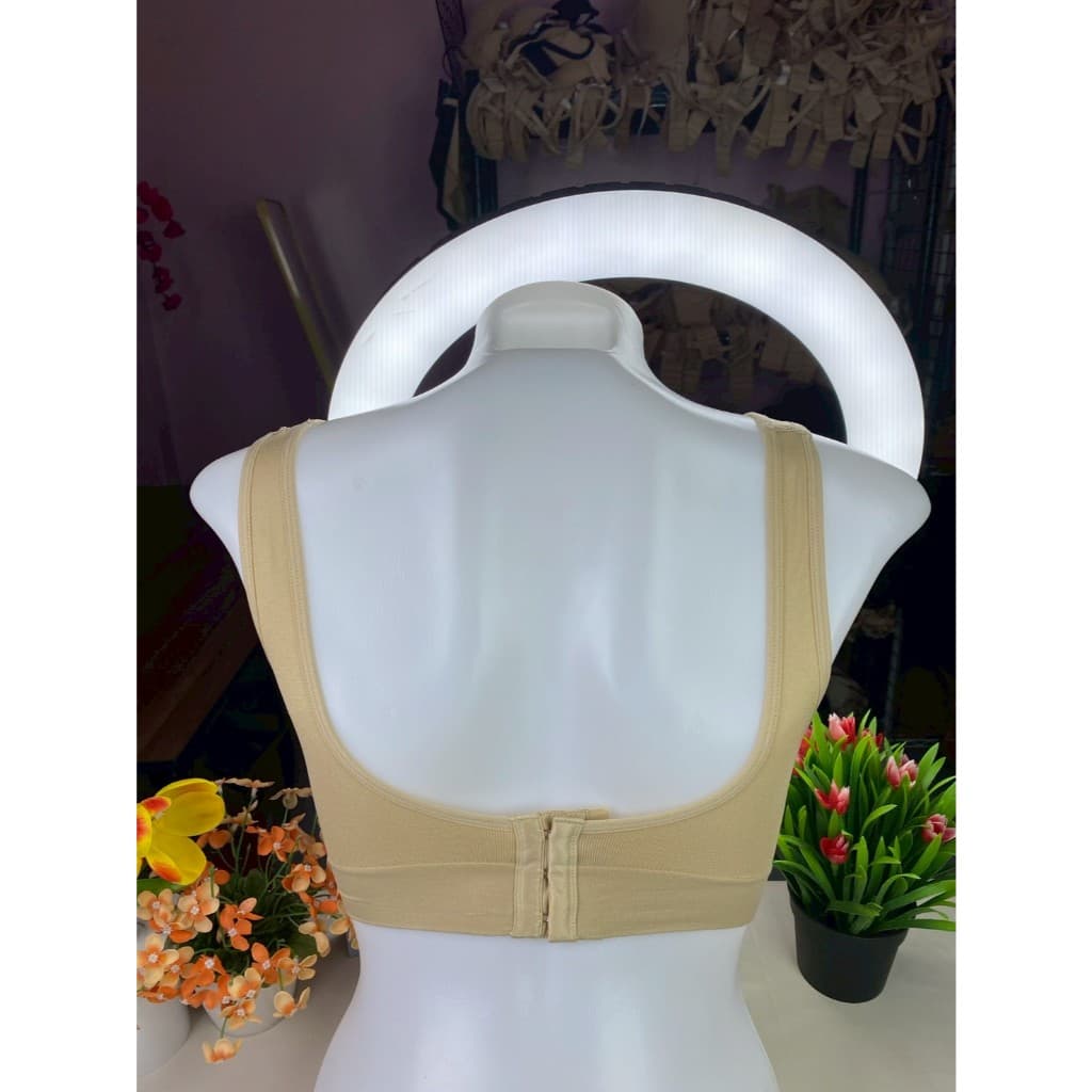 SBXA890 - Sabina Habpy Lady บราผ้าทอแบบมีตะขอหลัง ฟรีไซต์ อก 32-38 นิ้ว ผ้าทอเนื้อนุ่ม ใส่สบาย รูปที่ 3