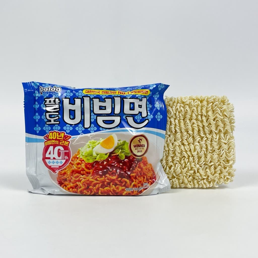 มาม่าเกาหลี บิบิมมยอน บะหมี่เย็นสำเร็จรูปสไตล์เกาหลี PALDO BIBIMMYUN บะหมี่กึ่งสำเร็จรูป 비빔면 รูปที่ 6