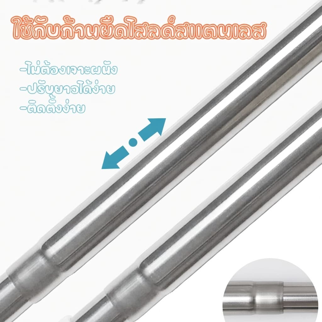 ในไทยม่านห้องน้ำ PEVA กันน้ำ กันเชื้อรา เนื้อหนา ไม่ต้องเจาะติดตั้ง ขนาด 80/120/180x180CM ม่านกั้นห้องอาบน้ำ รูปที่ 8