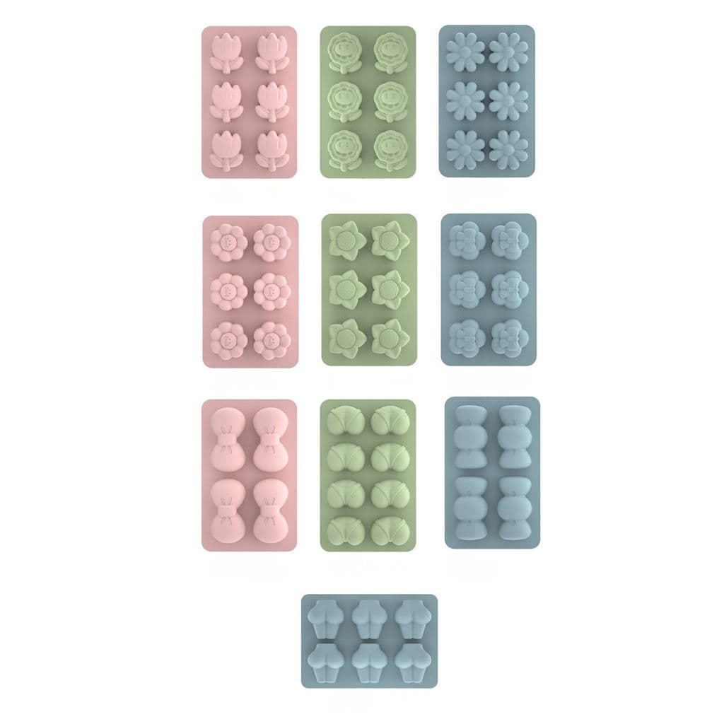 แม่พิมพ์ซิลิโคน แม่พิมพ์สบู่ บล๊อกน้ำแข็ง 4/6/8 ช่อง พร้อมฝาปิด พิมพ์น้ำแข็ง บล็อกทำขนม วุ้น ฟุตตี้ เกรดอาหาร ถอดง่าย รูปที่ 8