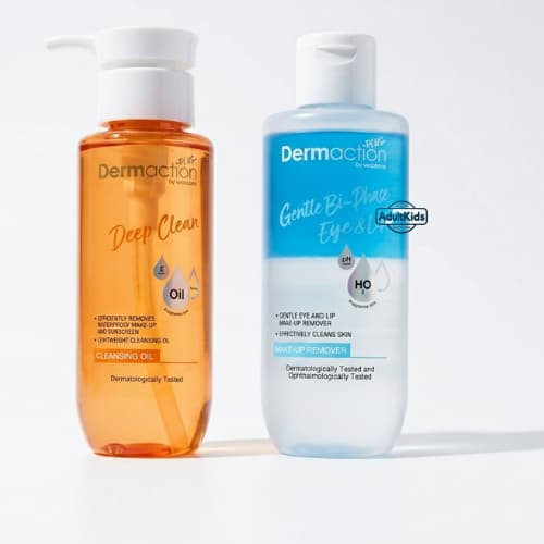 Dermaction Plus by Watsons ดีพ คลีน คลีนซิ่ง ออยล์-เจนเทิล ไบ-เฟส อาย แอนด์ ลิป เมคอัพ รีมูฟเวอร์ 180 มล. รูปที่ 1