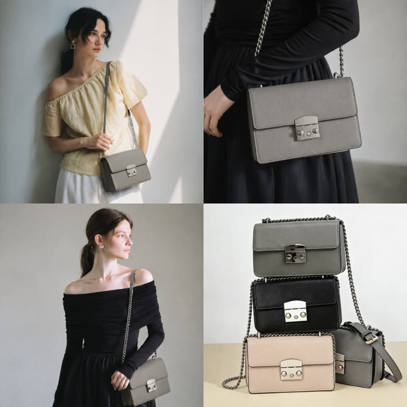พร้อมจัดส่งKULIMULA Luna M ไซต์ใหญ่ กระเป๋าสะพายสายโซ่ pu crossbody bag กระเป๋า แฟชั่น กระเป๋าสะพายไหล รูปที่ 6