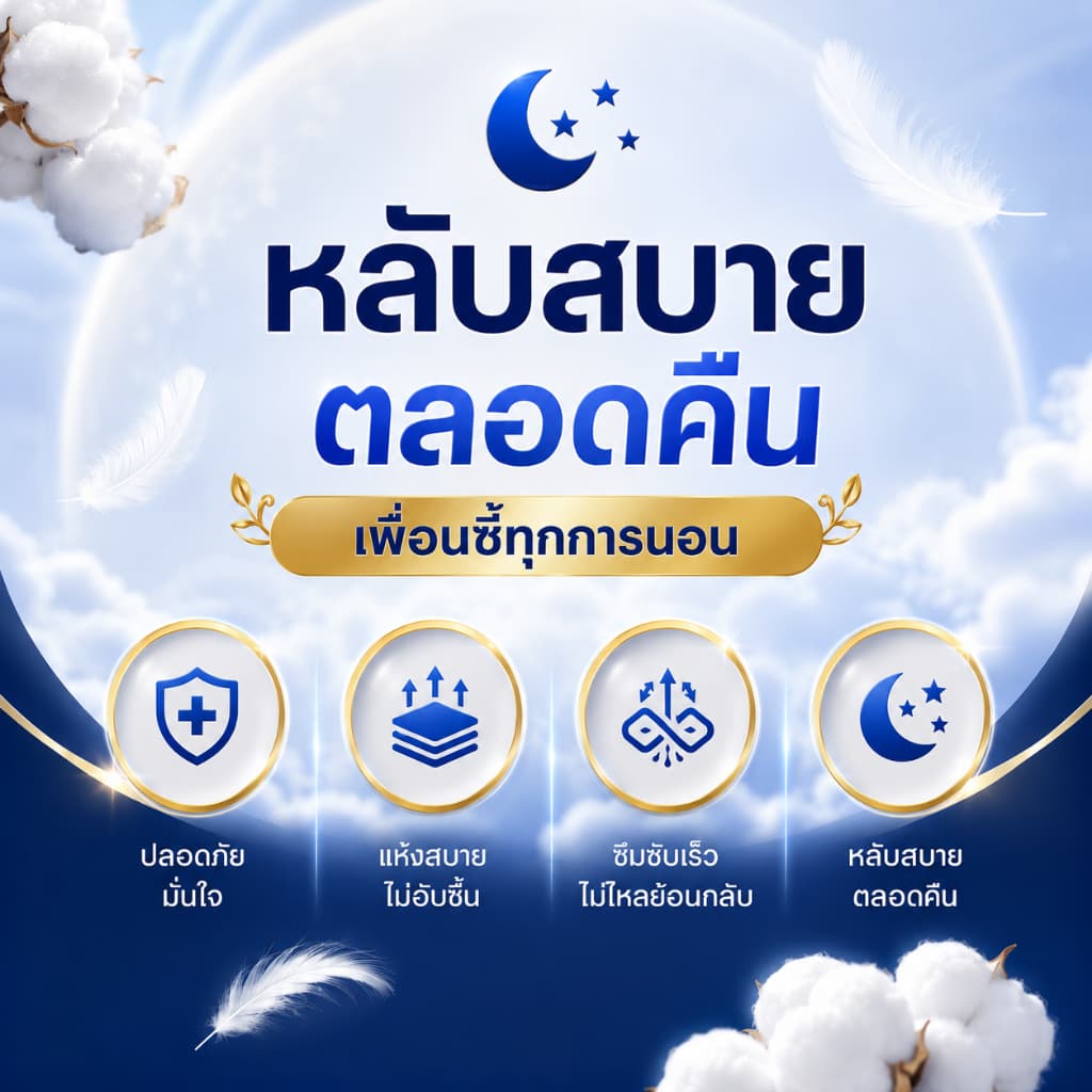MianBanLV กางเกงอนามัย ใส่นอนสบาย บางเฉียบ ไม่อับชื้น ป้องกันรั่ว ใส่สบายตลอดวัน 10 ชิ้น รูปที่ 3
