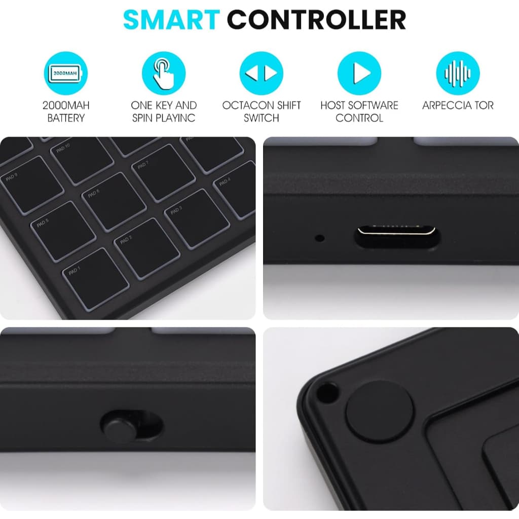 M-VAVE SMC-PAD Pocket Midi Controller มีดี้คอนโทรลเลอร์ MVAVE SMCPAD MidiController รูปที่ 9
