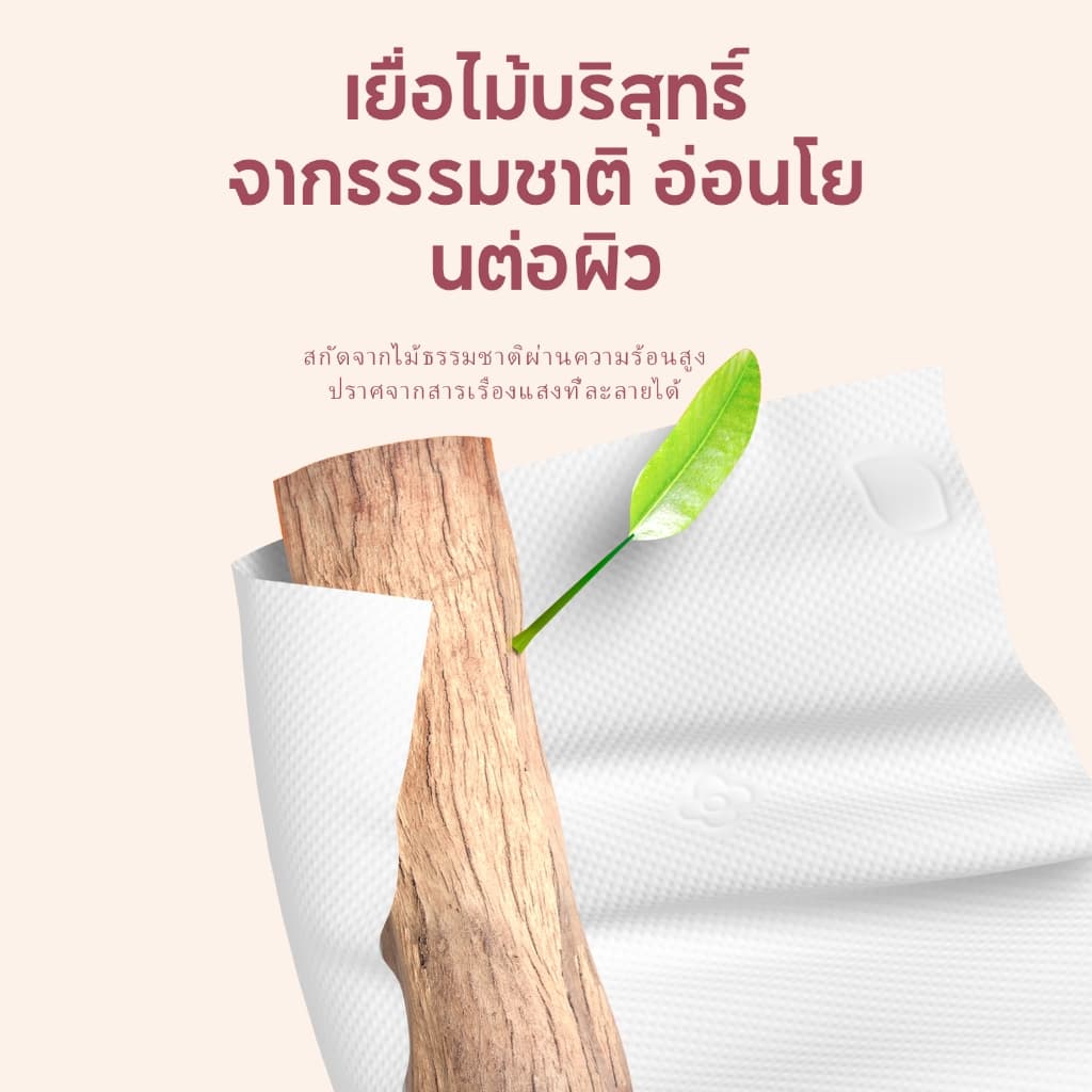 12 ห่อ Botare กระดาษทิชชูแบบดึง ลายช้าง 750 แผ่น ออกแบบให้แขวนได้ ดึงง่ายถนัดมือ ย่อยสลายได้ทางชีวภาพ รูปที่ 5
