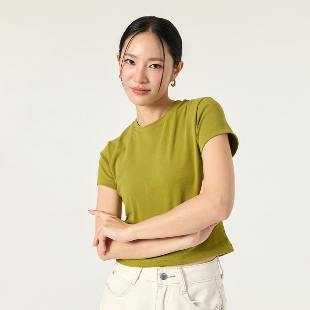 MEET ME - Top 0001 I BASIC JOYS เสื้อครอปเก็บหุ่นเป๊ะ รูปที่ 5