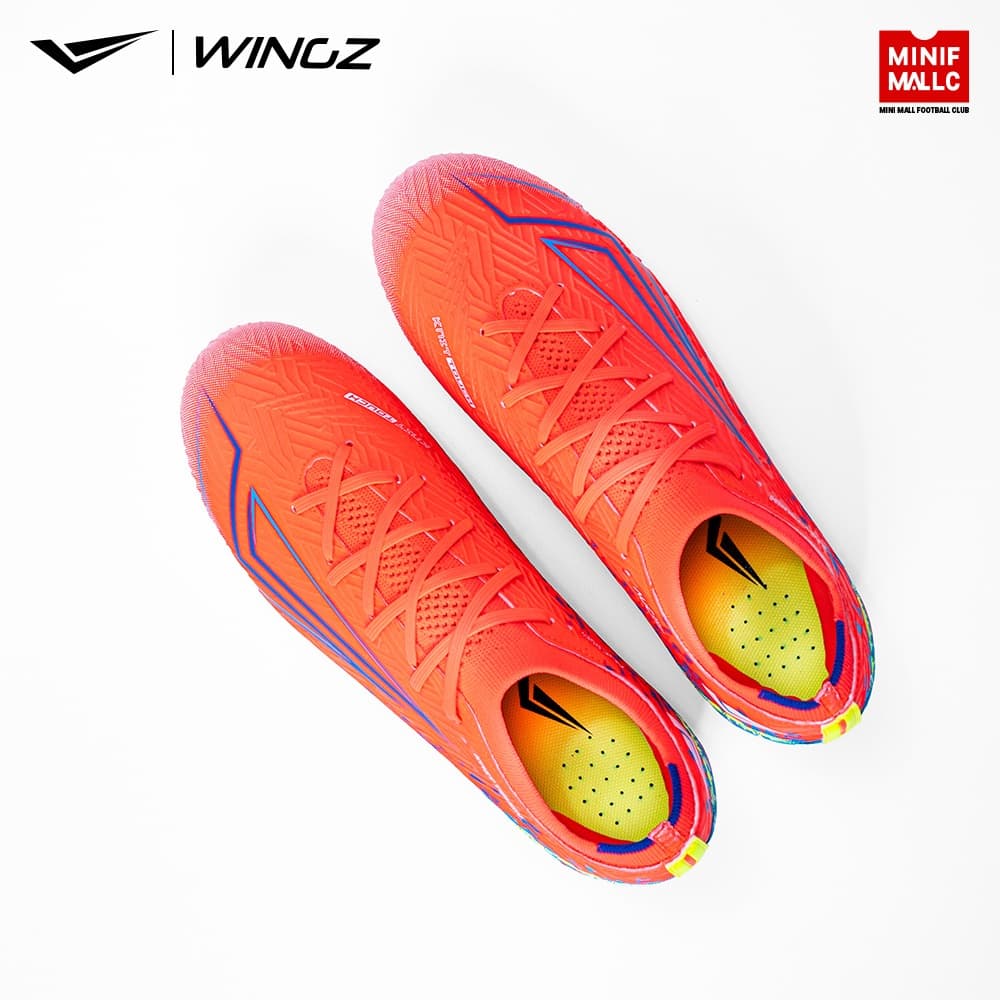 รองเท้าสตั๊ด Wingz รุ่น Vortex Neon Pink 2026 รองเท้าฟุตบอล ผ้า Knit Touch กระชับเท้า น้ำหนักเบา สวมใส่สบาย รูปที่ 8