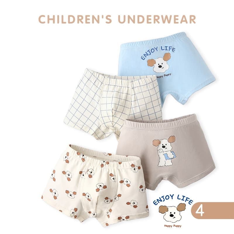 BOXER กางเกงในเด็กผู้ชาย แพ็ค 4 ตัว มีไซส์ S-4XL สินค้าส่งจาก กทม. ตัดรอบทุกวัน บ่ายโมงค่ะ รูปที่ 3