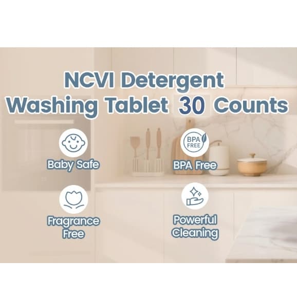 Detergent Tablets for Bottle Washer Pro เม็ดทำความสะอาดเครื่องล้างขวดนม สูตรอ่อนโยน ไม่มีน้ำหอม รูปที่ 9