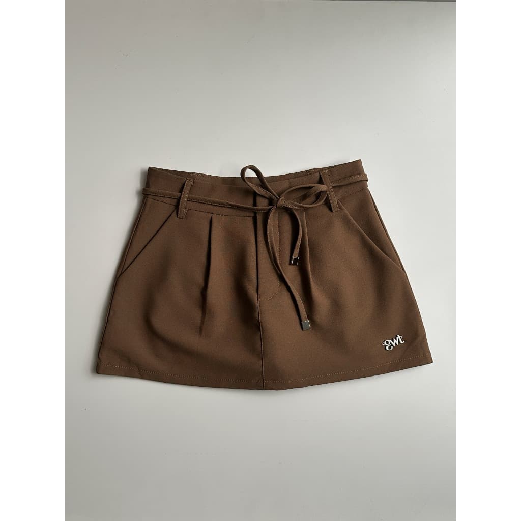 Geschwisters "Pena Skirt" เอวต่ำใต้สะดือ ผ้าพรีเมี่ยมมีซับในเนื้อผ้าเดียวกับกางเกง รูปที่ 2