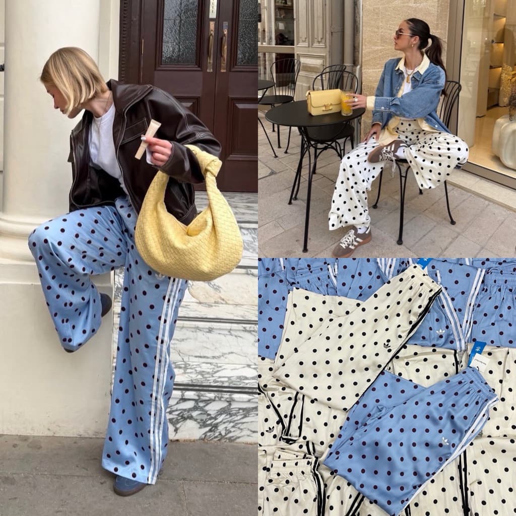 AD Polkadot pant " กางเกงขายาว พิมพ์ลาย ลวดลายจุด สีสัน ชัดเจน เนื้อผ้าดีมีน้ำหนักทรงสวยมากๆคะ รูปที่ 1