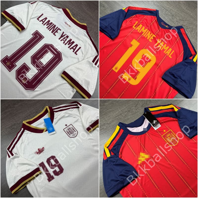- เสื้อฟุตบอล ทีมชาติ สเปน Home Away เหย้า เยือน ฟุตบอลโลก ปี 2026 รูปที่ 1