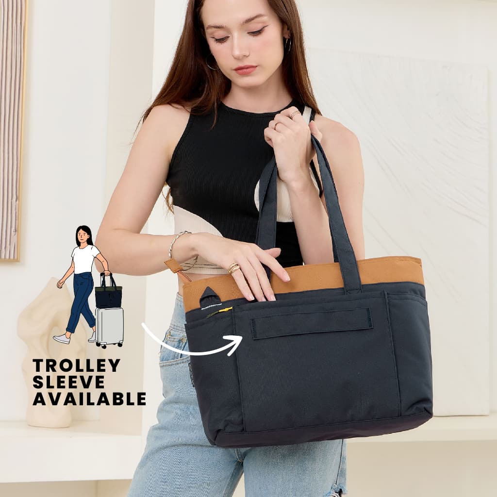 Martin relife bag กระเป๋าผ้ารีไซเคิลรุ่นมาร์ติน / 15" laptop bag / shoulder bag / crossbody bag รูปที่ 6