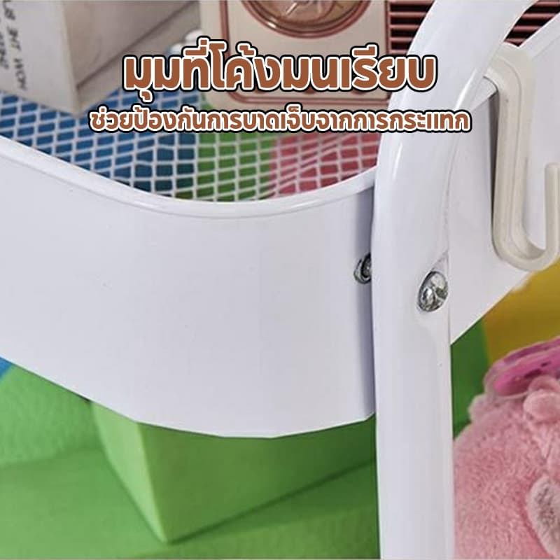 LIIFUNG ชั้นวางของรถเข็น มีล้อเลื่อน+ที่จับ เคลื่อนย้ายสะดวก รถเข็นเก็บของ ชั้นวางของ รูปที่ 8