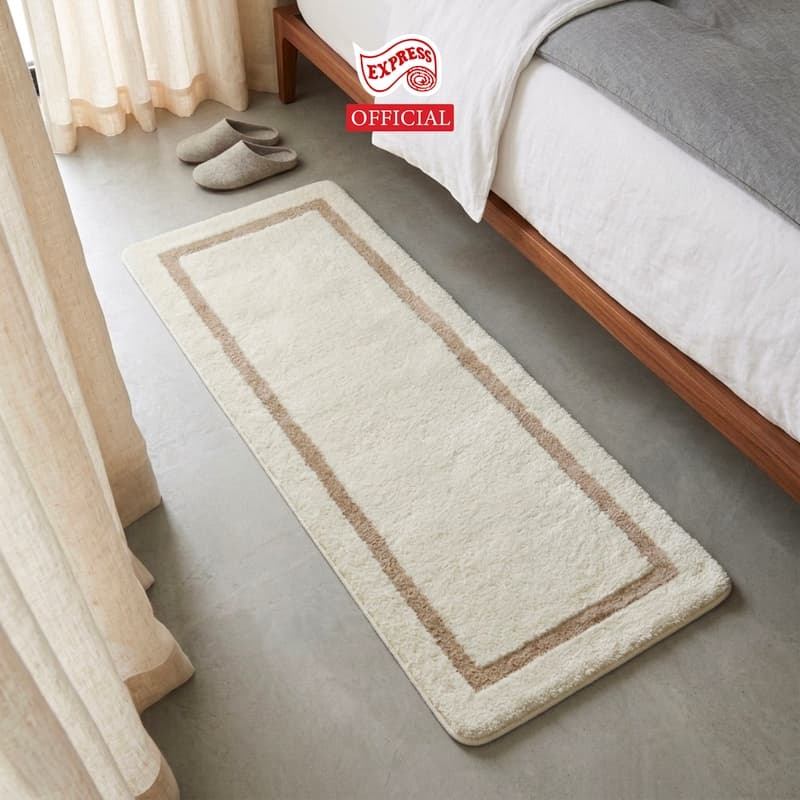 EXPRESS CARPET พรมเช็ดเท้ายาว 50x120cm หนานุ่ม16-30mm พรมยาวมีกันลื่น ซักได้ แห้งไว รูปที่ 7