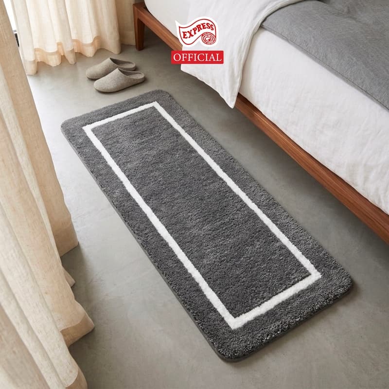 EXPRESS CARPET พรมเช็ดเท้ายาว 50x120cm หนานุ่ม16-30mm พรมยาวมีกันลื่น ซักได้ แห้งไว รูปที่ 3