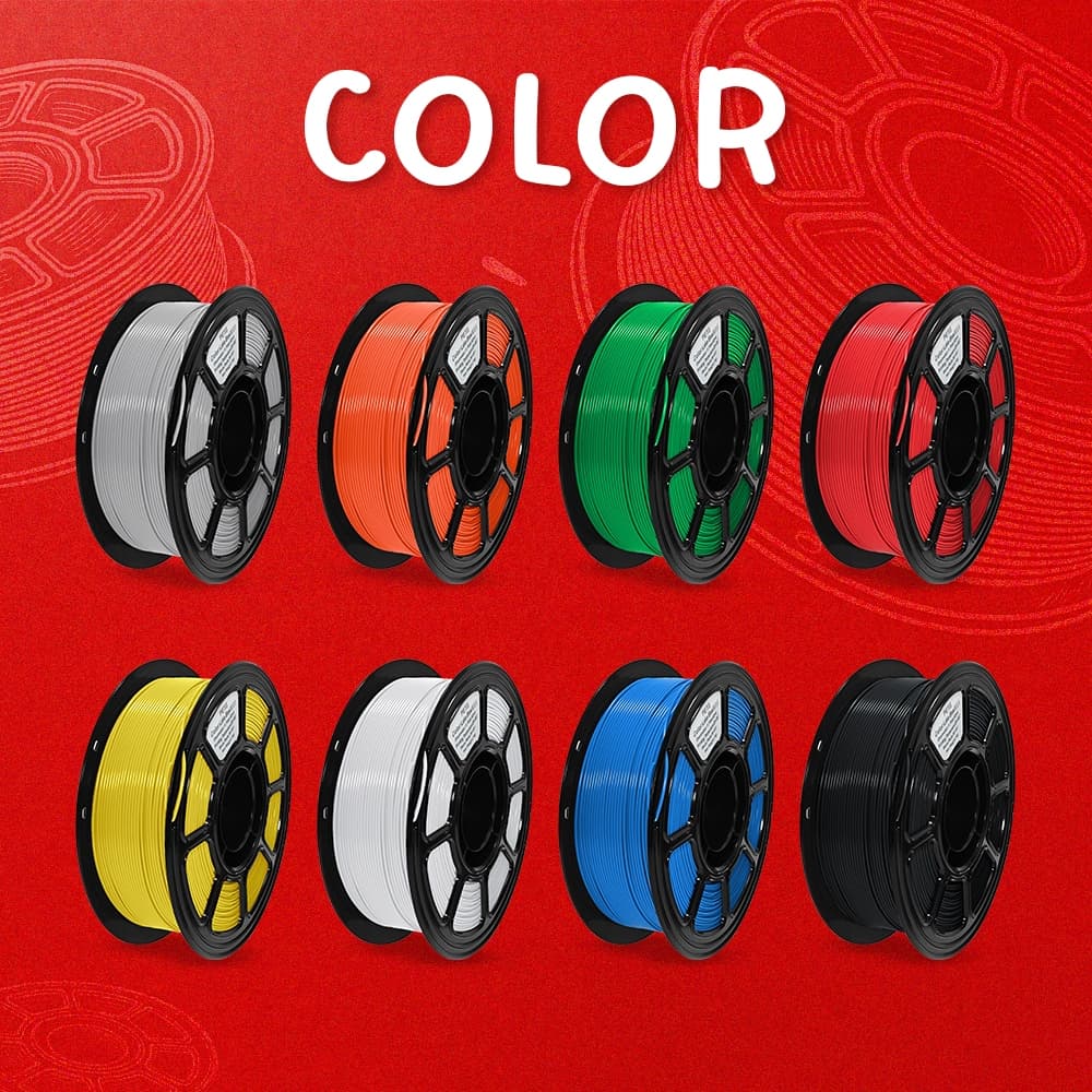 เส้นพลาสติก PETG 3D Printer Filament 1kg เส้นใยเครื่องพิมพ์ 3D พิมพ์ลื่น สีสวย รูปที่ 6