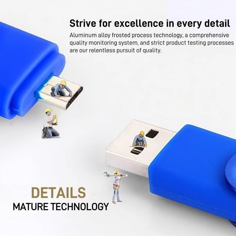 Kingston แฟลชไดร์ฟ 3 IN 1 USB 3.0 Type-C ความจุ 1TB 2TB พกพาสะดวก รูปที่ 5