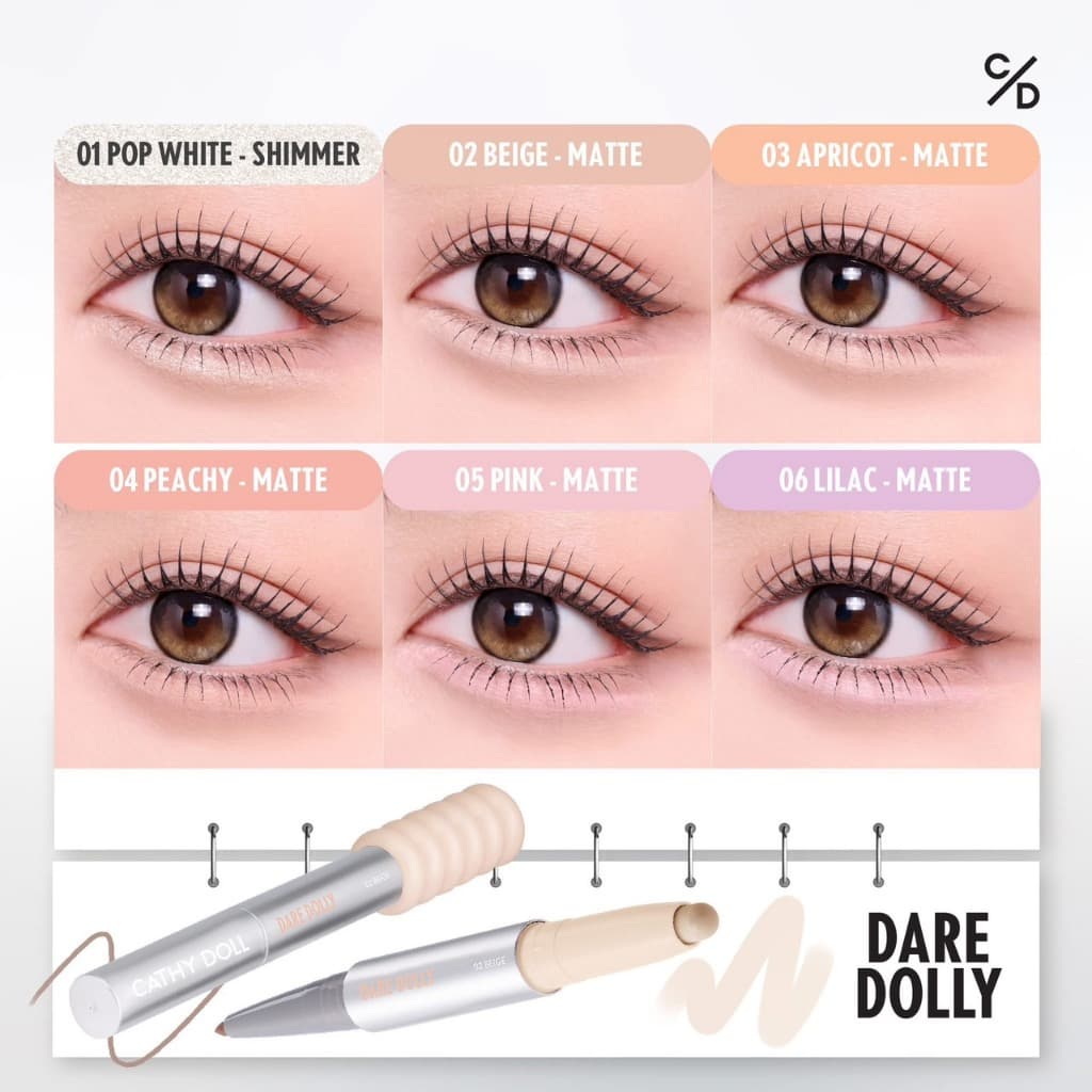 CATHY DOLL x THANATOP เคที่ดอลล์ แดร์ ดอลลี่ ดินสอเขียนดอลลี่อาย เนื้อเนียนนุ่ม ถุงใต้ตาเปล่งปลั่งดูป๊อปอิ่มฟู รูปที่ 6