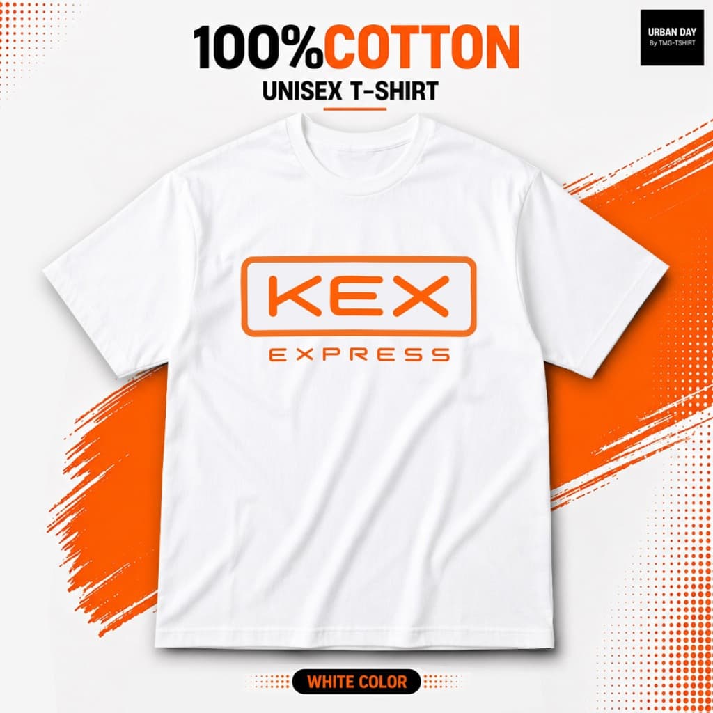 เสื้อยืดคอกลม KEX EXPRESS เนื้อผ้า คอตตอน100 รูปที่ 6