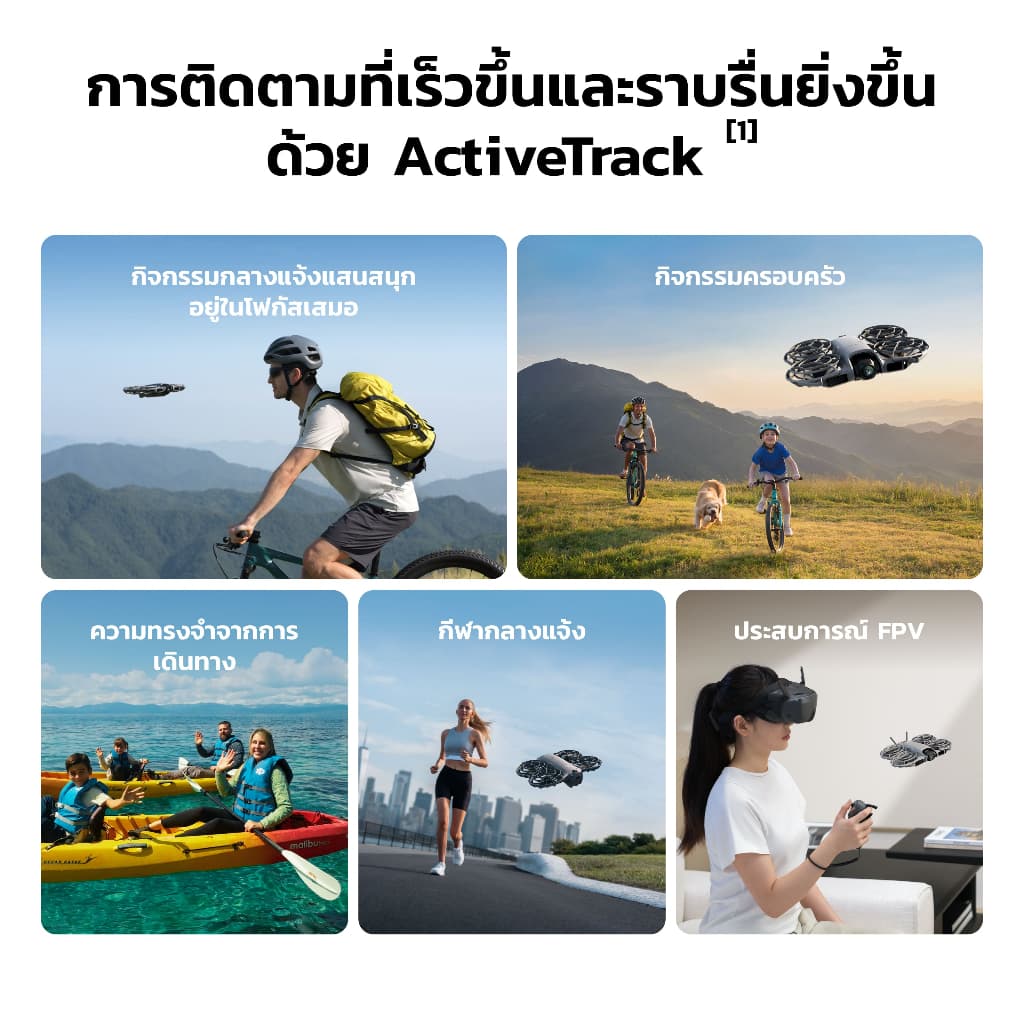 DJI - NEO 2 - Camera Drone | โดรนไซส์มินิ | สั่งการด้วยท่าทาง | มีเซนเซอร์ป้องกัน | น้ำหนัก รูปที่ 4