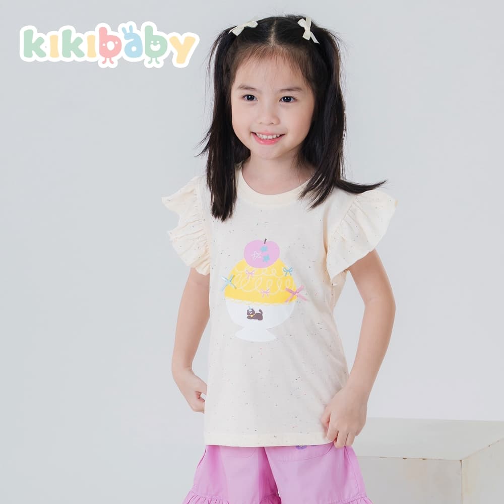 เสื้อยืดสำหรับเด็กผู้หญิง ลายสกรีนเนื้อผ้านิ่ม เสื้อยืดเด็กคอกลม สไตล์น่ารัก NT รูปที่ 2