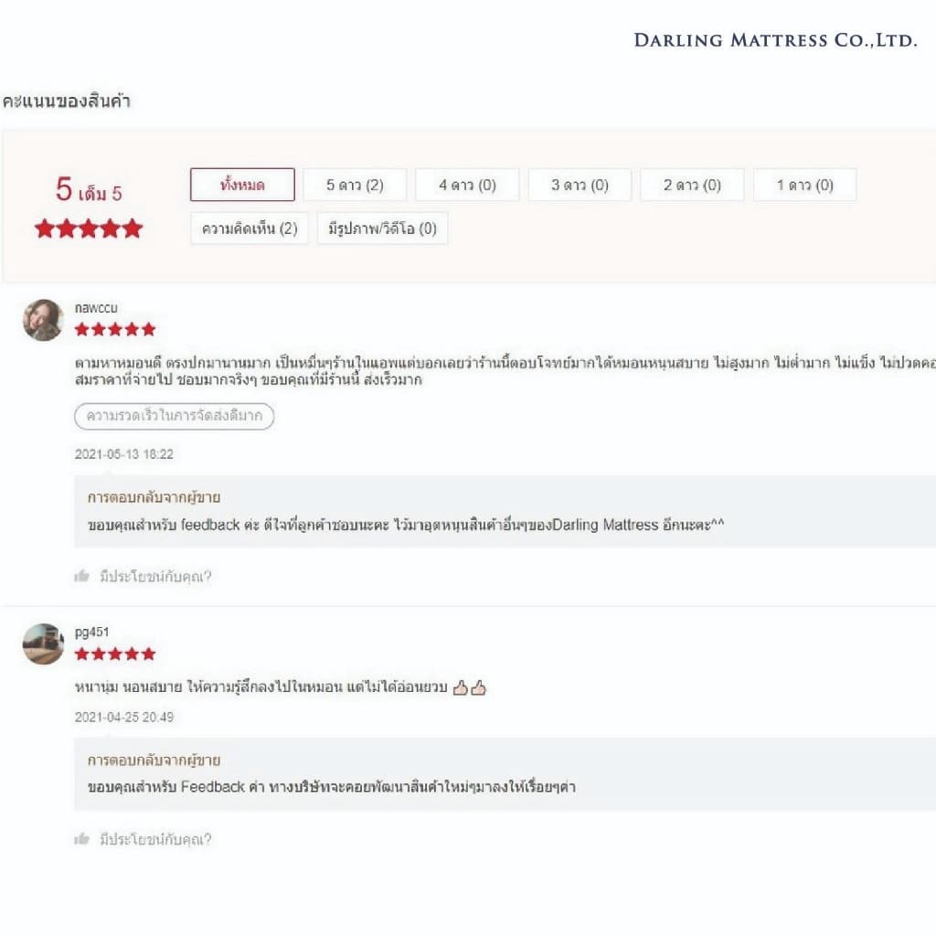 Darling Mattress ที่นอนดาร์ลิ่ง หมอนหนุนขนห่านเทียมรุ่นนาโนเจล รูปที่ 7