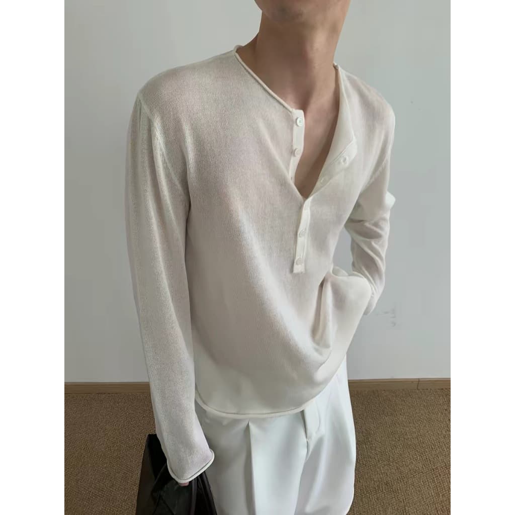 LEELA -RELAX KNIT SHIRT-เสื้อไหมพรมแขนยาว รูปที่ 3