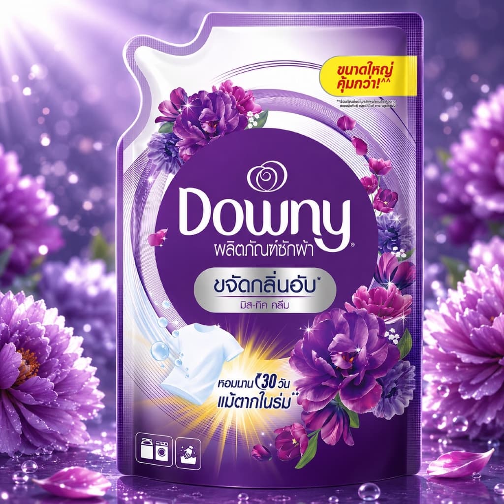 Downy น้ำยาซักผ้า 1100ML Sunrise Fresh | Garden Bloom | Mystique | Indoor Dry รูปที่ 5