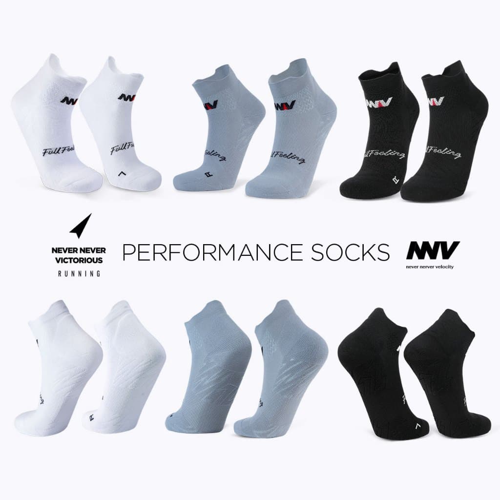 NNV Running Socks / ถุงเท้าไร้ตะเข็บสำหรับวิ่งระยะมาราธอน / ถุงเท้าข้อสั้น รูปที่ 1