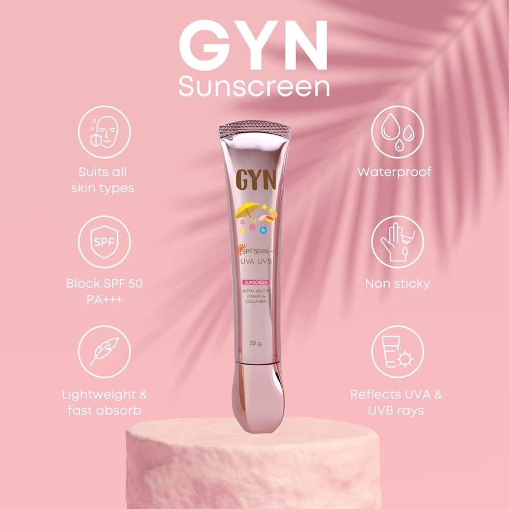 กันแดดจิน เนื้อบางเบา ป้องกันแสงแดด GYN Sunscreen SPF50 PA+++ ขนาด 20 g. รูปที่ 5