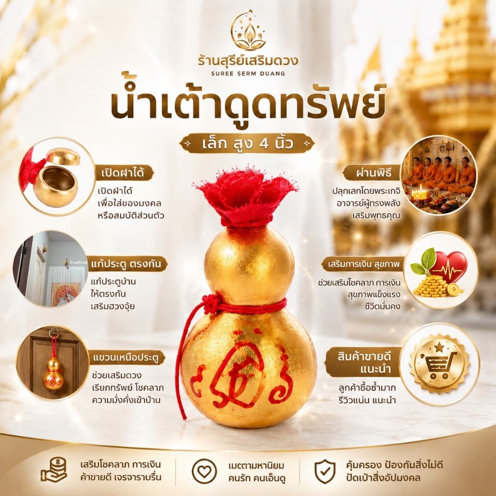 น้ำเต้าแท้‼ผ่านพิธี แก้ประตูตรงกัน เปิดผ้าแดง น้ำเต้าดูดทรัพย์ น้ำเต้า น้ำเต้าธรรมชาติ รูปที่ 1