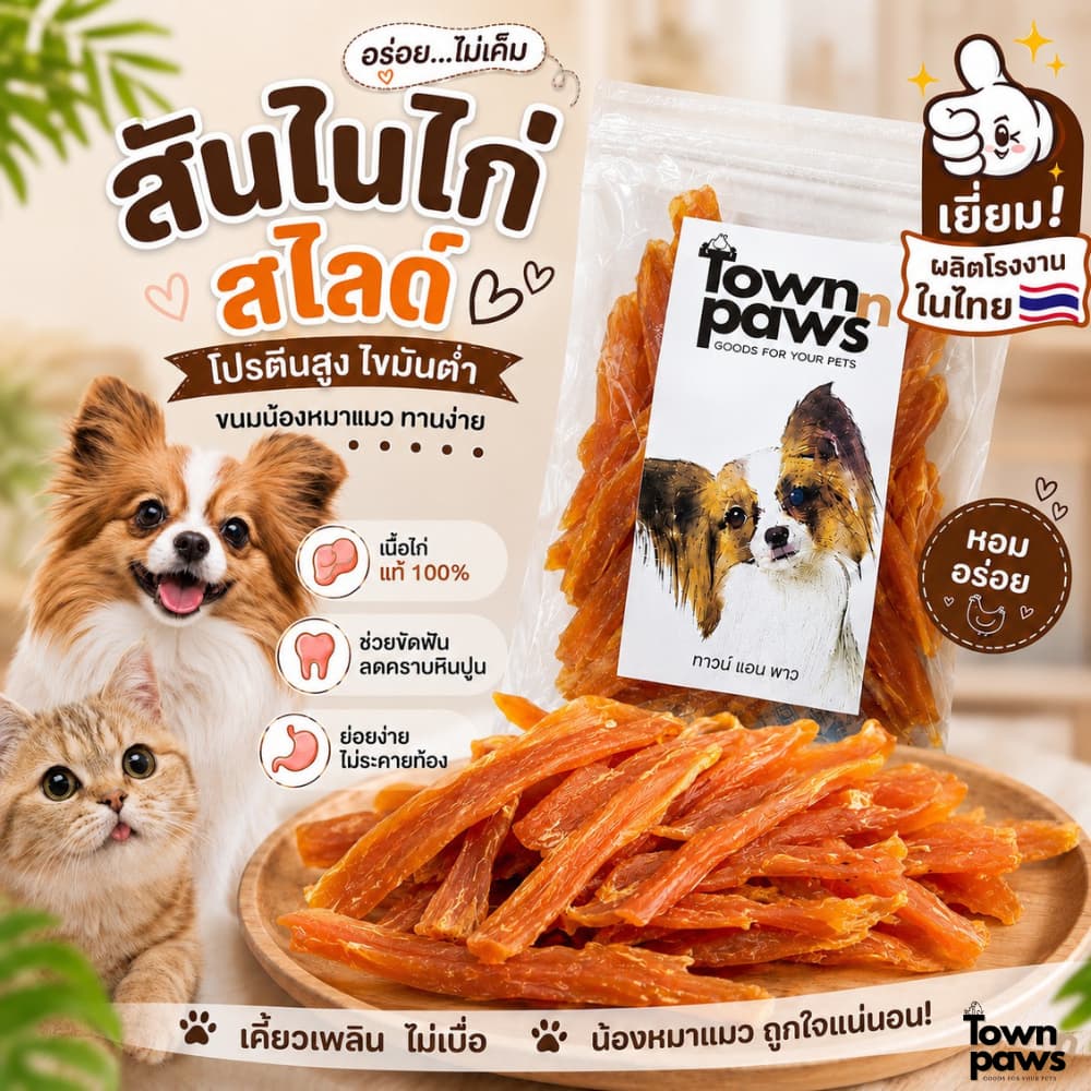 Townnpaws เศษสติ๊ก แบ่งขาย คละแบบ คละรสชาติ ขนมสุนัข ไซลิทอล ขนมหมา แท่งแบบนิ่ม ให้เป็นรางวัล หมาชอบ รูปที่ 3