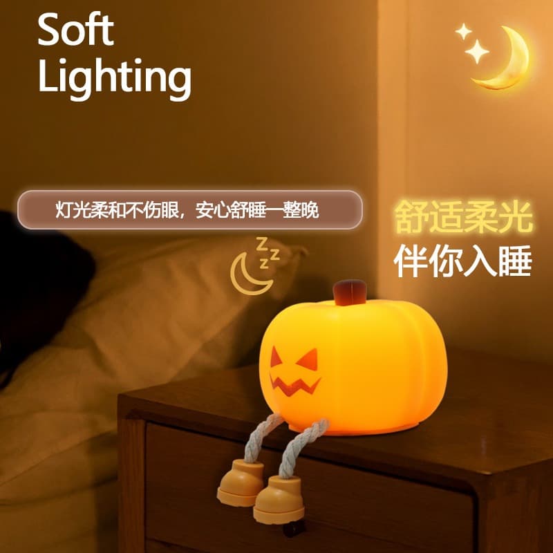 โคมไฟนอนเด็กรูปเป็ดน่ารัก ซิลิโคนนุ่ม ชาร์จไฟ USB เซ็นเซอร์สัมผัส รูปที่ 7