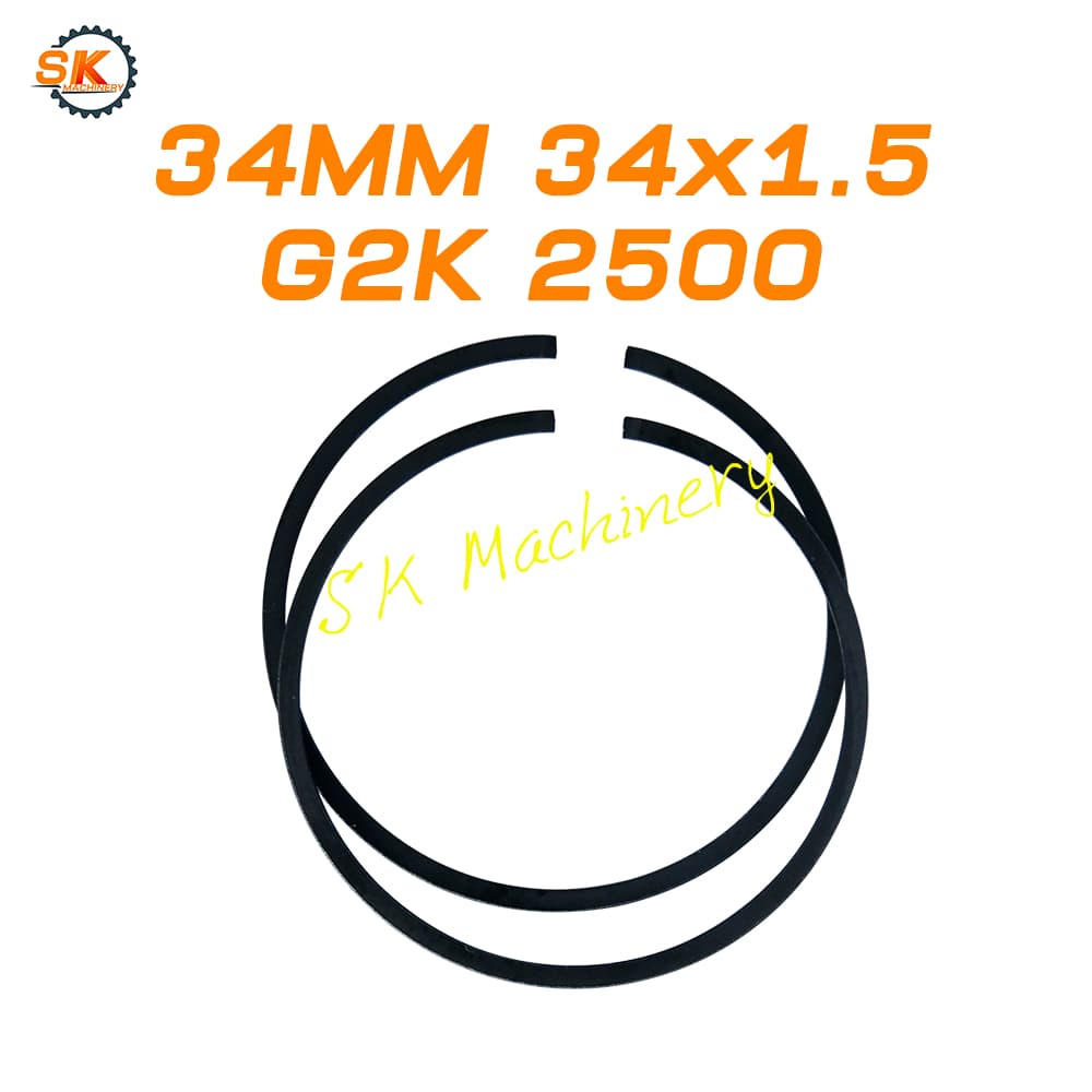 แหวนลูกสูบ TU26 34F 260 328 G3K 411 G4K G45L TL33 TL43 TL52 48F คุณภาพดี ขนาด 33-48มม. สำหรับเครื่องตัดหญ้า เลื่อยยนต์ รูปที่ 6