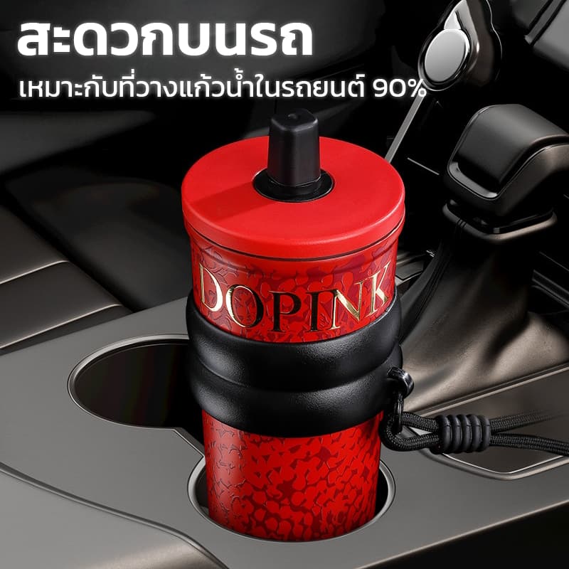 เก็บความเย็นได้ ใส่ในรถได้ พกไปไหนก็ง่าย newของขวัญวันเกิดสุดพิเศษ พกพาง่าย ใส่ในรถได้ กระติกน้ำหลอดสแตนเล รูปที่ 9