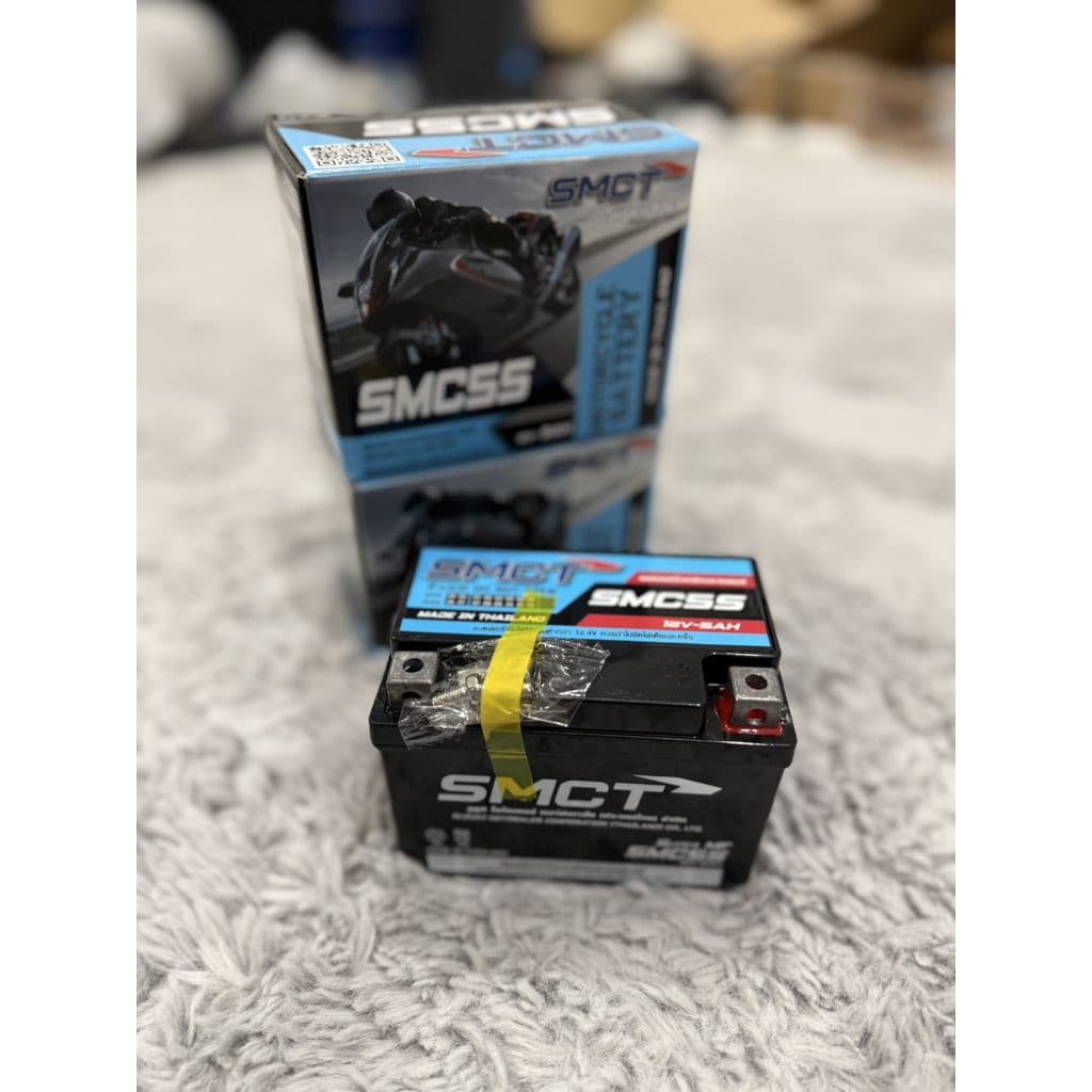 แบตเตอรี่ SMCT 12V-5AH/12V-7AH สำหรับรถจักรยานยนต์ สามารถใส่ได้หลายรุ่น รูปที่ 7