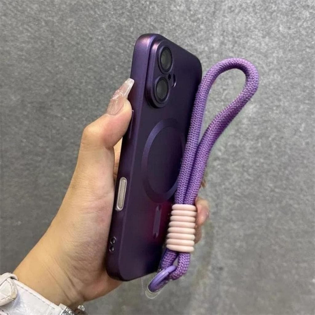เคสทรศัพท์ For iphone 17 Air 11 13 16 15 12 14 Pro Max เคสโทรศัพท์มือถือแม่เหล็ก ป้องกันกล้อง พร้อมโลหะ+สายคล้องโทรศัพท์ รูปที่ 9