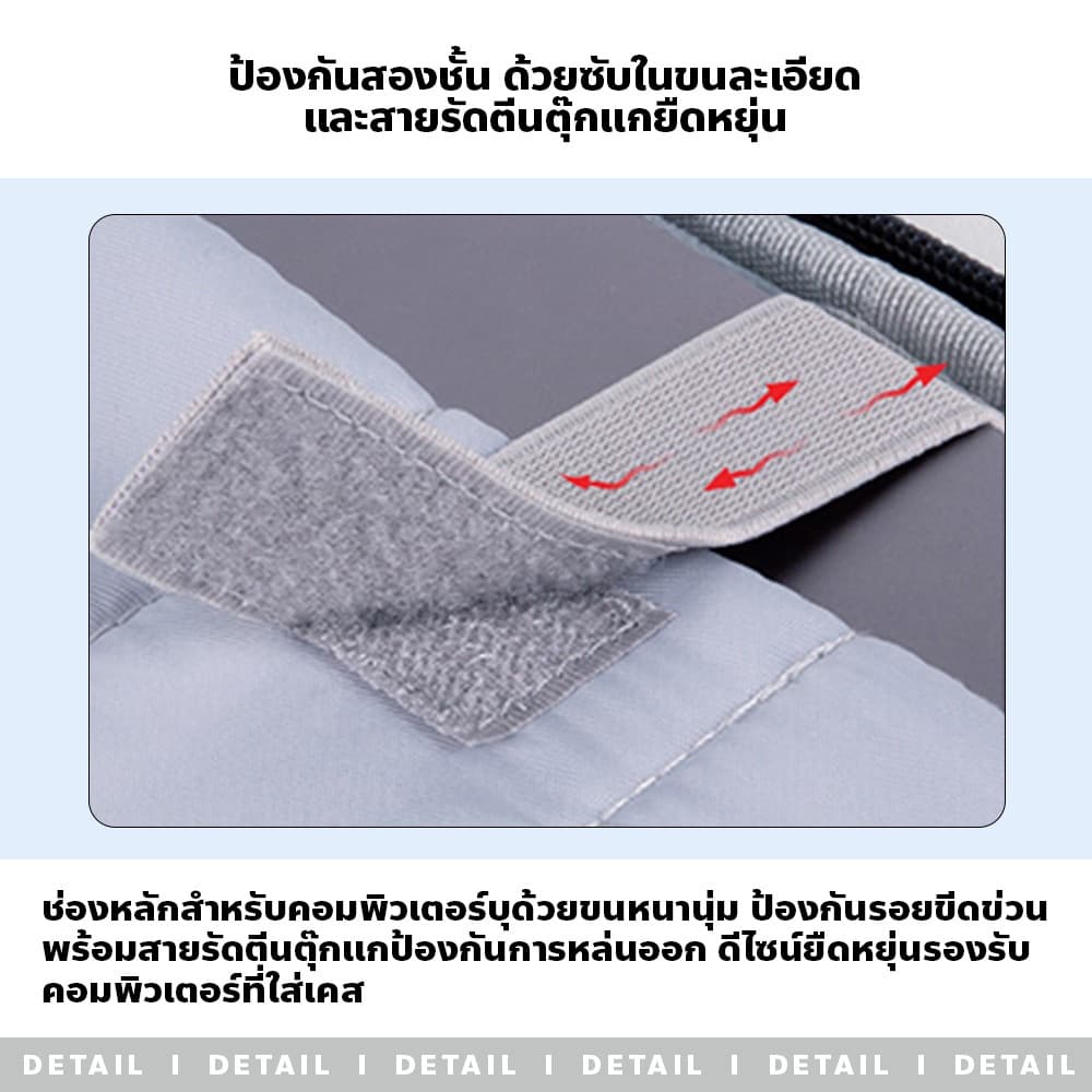 กระเป๋าไอแพด แท็บเล็ต 13/11 Inch มีหลายช่อง กันน้ำ กันกระแทก รูปที่ 8