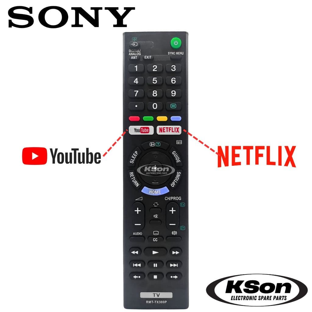 รีโมททีวี โซนี่ บราเวีย อะไหล่ทีวี SONY Bravia LED TV Remote Control รุ่น RMT-TX300P รูปที่ 3