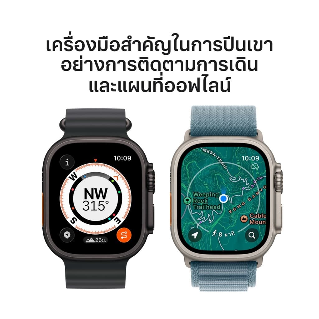 Apple Watch Ultra 3 GPS+Cellular Titanium Case สาย Ocean Band I iStudio by SPVi รูปที่ 5