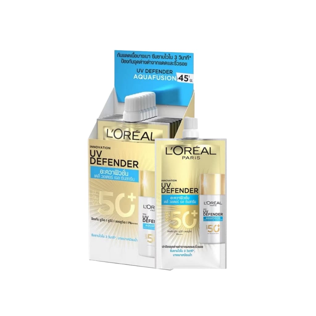 ลอรีอัล L'Oréal Paris UV Defender Aquafusion Daily water Gel Sunscreen SPF50+ PA++++ 5.5ml รูปที่ 4